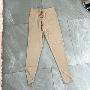 Fashion nova sweat pants tan
